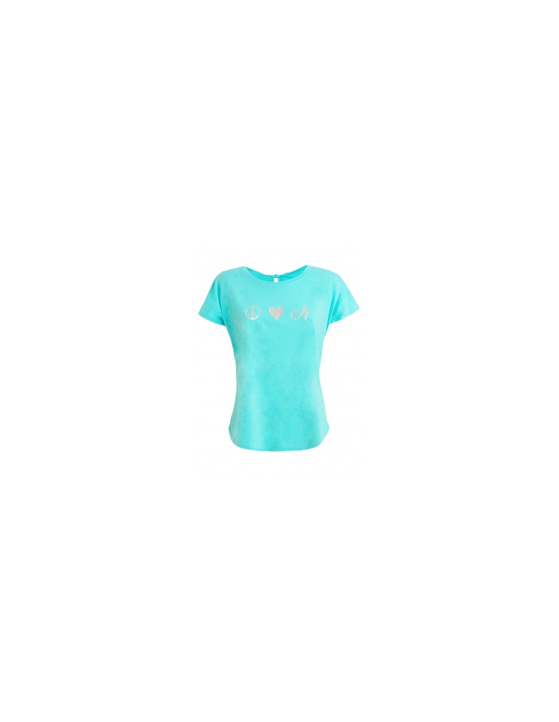 DEHA Deha Eco-Wear Yoga T-Shirt B64302-55601 Τυρκουάζ