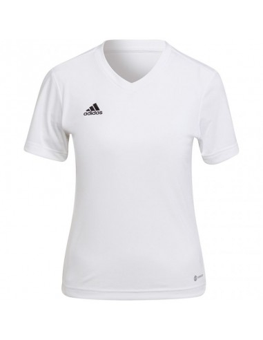 Adidas Entrada 22 Î“Ï…Î½Î±Î¹ÎºÎµÎ¯Î¿ Î‘Î¸Î»Î·Ï„Î¹ÎºÏŒ T-shirt Î¼Îµ V Î›Î±Î¹Î¼ÏŒÎºÎ¿ÏˆÎ· Î›ÎµÏ…ÎºÏŒ HC5074