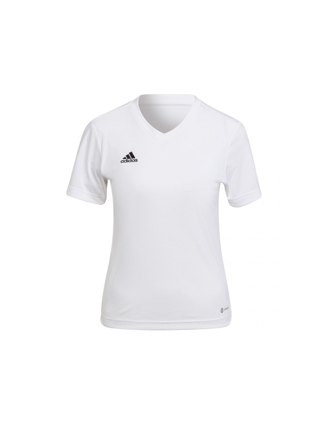 ADIDAS PERFORMANCE Adidas Entrada 22 Γυναικείο Αθλητικό T-shirt με V Λαιμόκοψη Λευκό HC5074