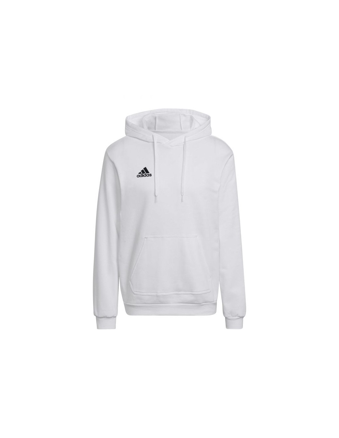Adidas Essentials Ανδρικό Φούτερ με Κουκούλα και Τσέπες Λευκό HG6302