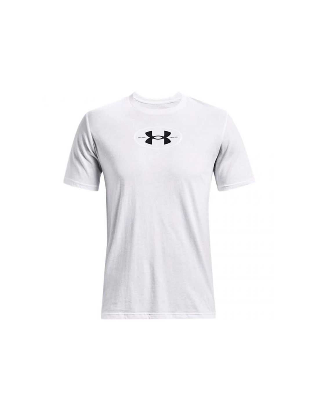 Under Armour Repeat Ανδρικό T-shirt Λευκό με Στάμπα 1371264-100