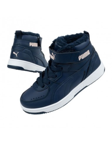 Puma Παιδικό Sneaker High Rebound Joy Fur Navy Μπλε 375479-05