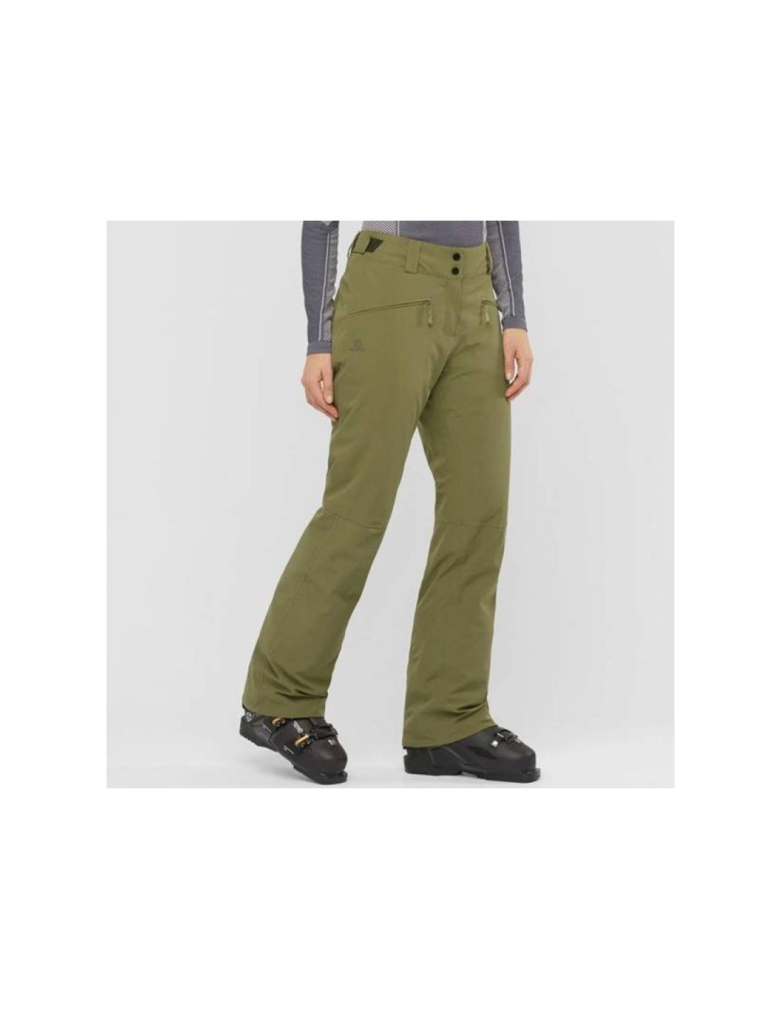 Salomon Salomon Edge LC1387600 Γυναικείο Παντελόνι Σκι & Snowboard Πράσινο