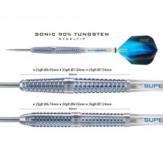 Harrows Sonic Darts 90% Steeltip HS-TNK-000013298