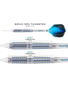 Harrows Sonic Darts 90% Softip HS-TNK-000013302 2