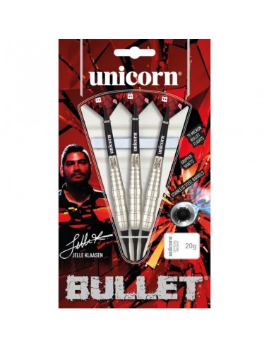Darts soft tip Unicorn Bullet Stainless Steel- Jelle Klaasen 20g: 23531