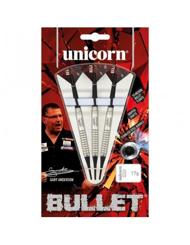 Unicorn Soft tip Unicorn Bullet Stainless Steel Gary Anderson Βελάκια 16g/18g 3τμχ 23520