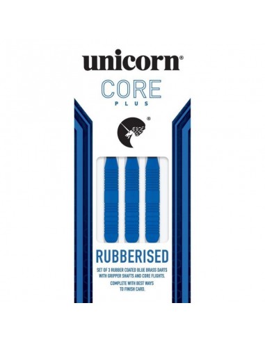 Darts steel tip Unicorn Core Plus - Blue Rubberised Brass 21g: 8650 | 23g: 8651 | 25g: 8652