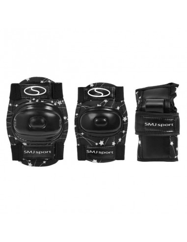 SMJ Sport CR-600 HS-TNK-000011512 Παιδικό Σετ Προστατευτικών για Rollers Μαύρο