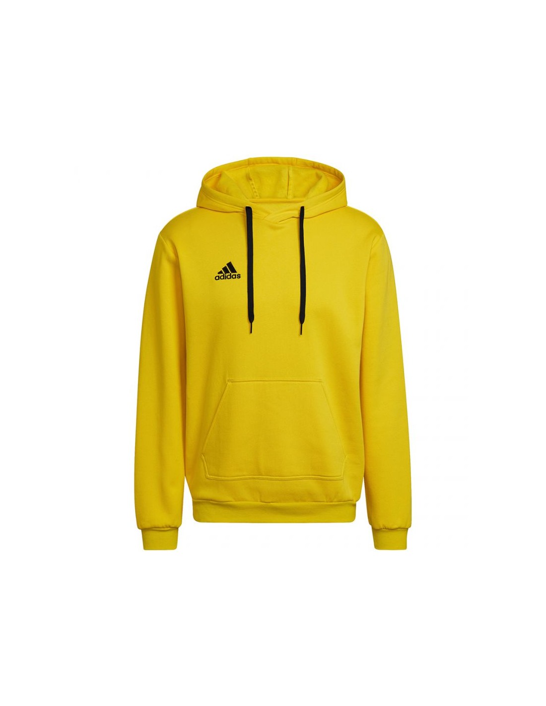 Adidas Entrada 22 Ανδρικό Φούτερ με Κουκούλα και Τσέπες Κίτρινο HI2140