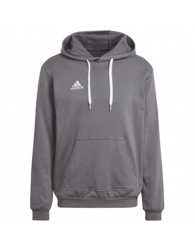 Adidas Entrada 22 Ανδρικό Φούτερ με Κουκούλα και Τσέπες Team Grey Four HB0578