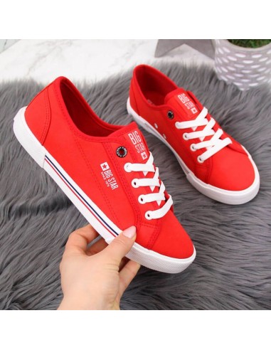 Textile low sneakers Big Star W HH274061 red