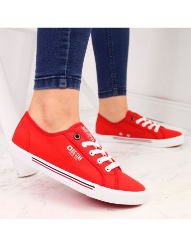 Textile low sneakers Big Star W HH274061 red