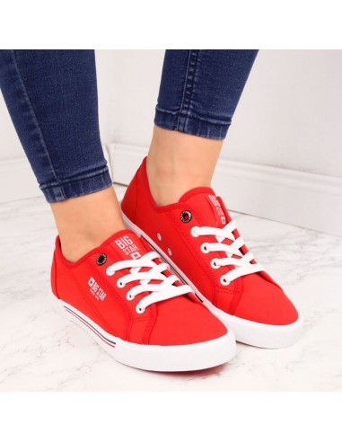 Textile low sneakers Big Star W HH274061 red
