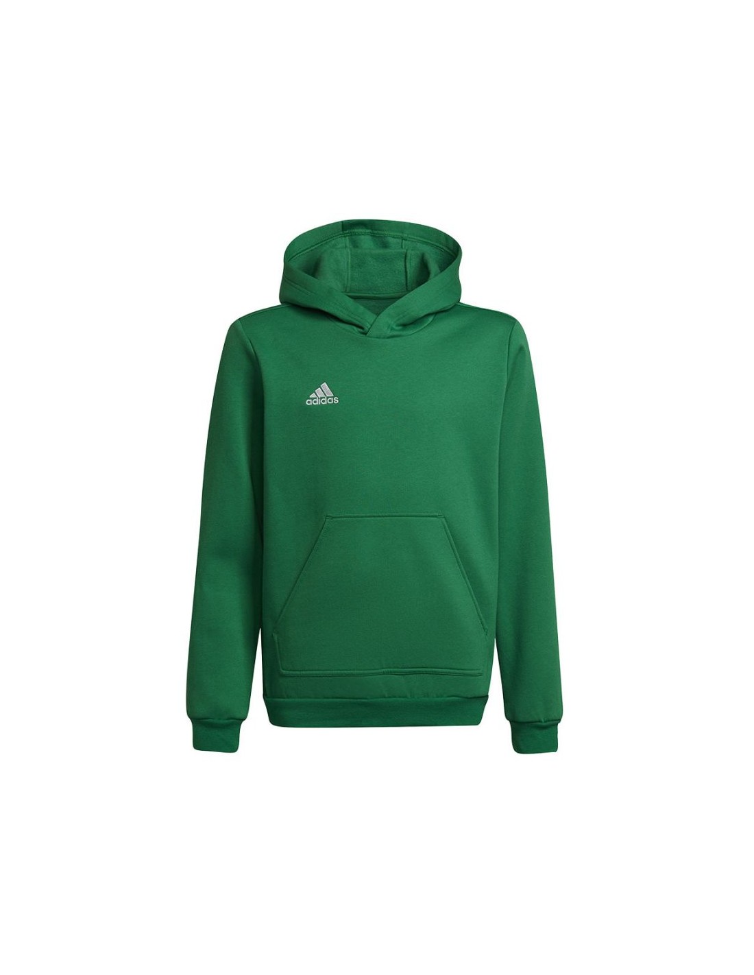 Adidas Fleece Παιδικό Φούτερ με Κουκούλα και Τσέπες Πράσινο HI2143