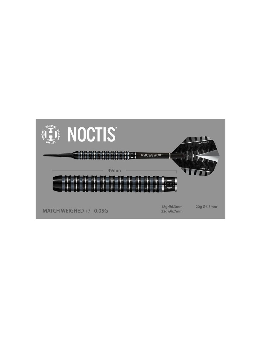 Harrows Noctis 90% Softip Βελάκια HS-TNK-000016015