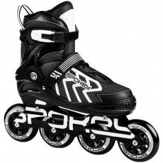 Roller skates Spokey Khan Bk / Wh Jr 927032-927033