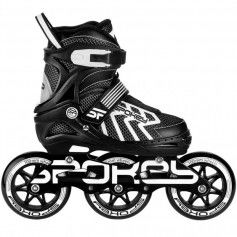 Roller skates Spokey Khan Bk / Wh Jr 927032-927033