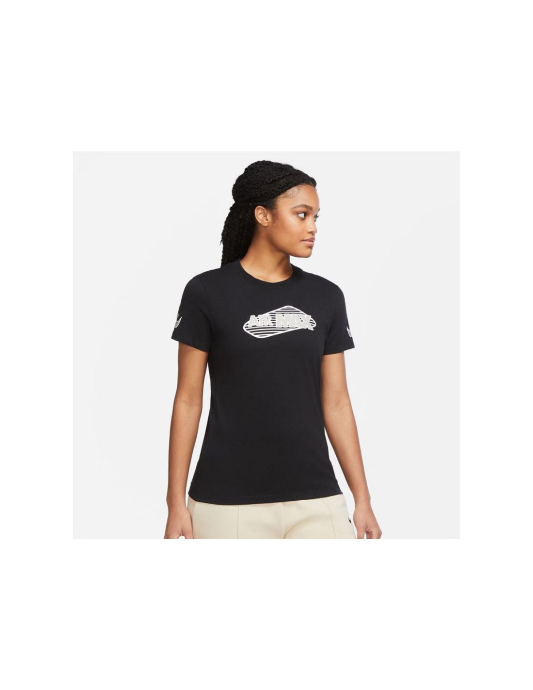 Nike Sportswear Nike Γυναικείο Αθλητικό T-shirt Μαύρο DN5856 010