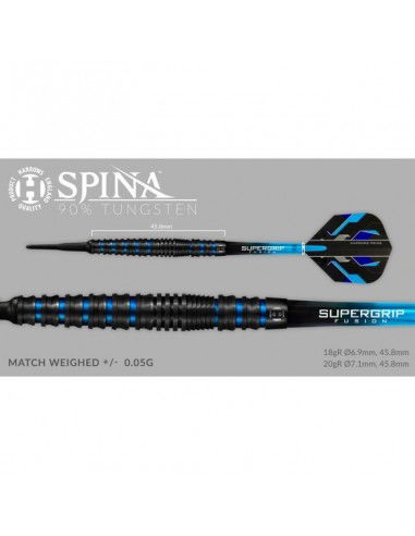 Darts Harrows Spina Black 90% Softip HS-TNK-000013753