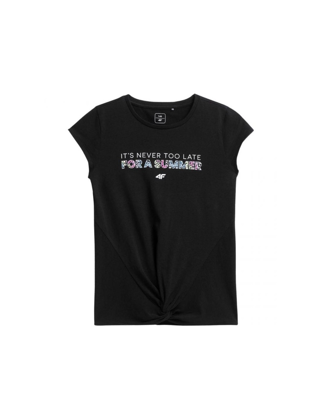 4F Παιδικό T-shirt Μαύρο HJL22-JTSD010-20S