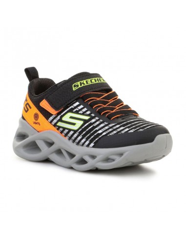 Skechers Παιδικά Sneakers Twisty Brights με Φωτάκια για Αγόρι Μαύρα 401650L-BKOR Παιδικά > Παπούτσια > Μόδας > Sneakers