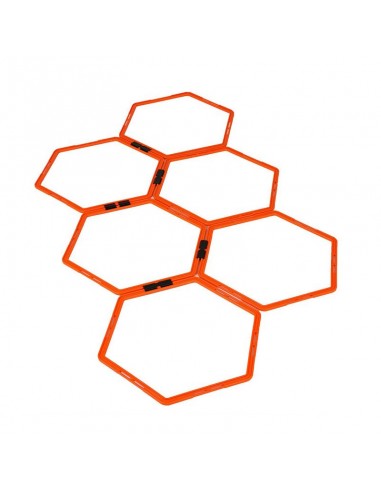 Yakimasport Hexa Hoops Combined Coordination Wheels 6τμχ σε Πορτοκαλί Χρώμα 100268