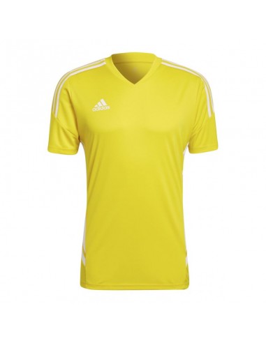 Adidas Condivo 22 Ανδρικό T-shirt Κίτρινο Μονόχρωμο HD2267