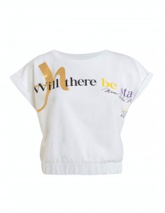 Deha Γυναικείο Crop Top Κοντομάνικο Καλοκαιρινό Λευκό B64091-10001