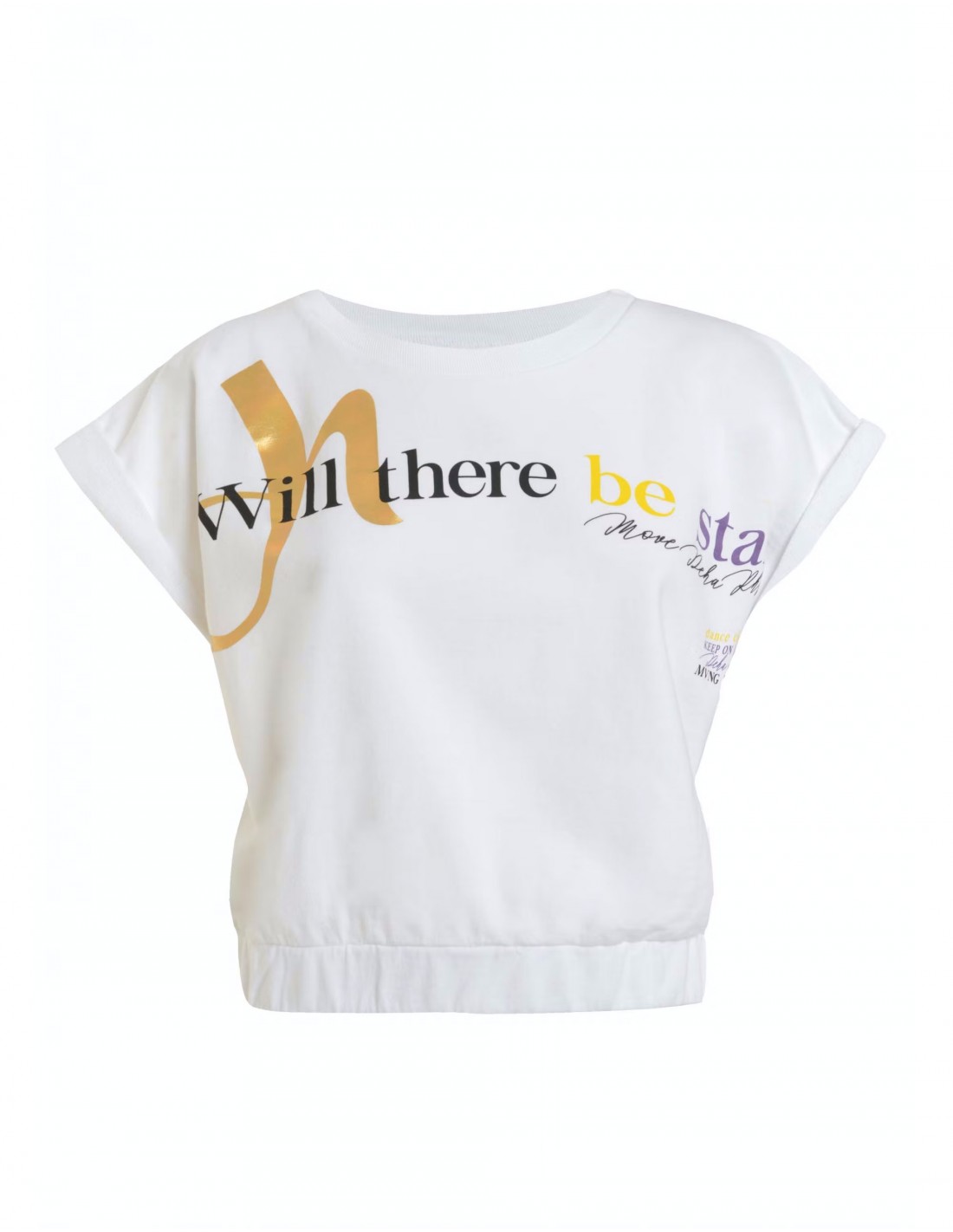 Deha Γυναικείο Crop Top Κοντομάνικο Καλοκαιρινό Λευκό B64091-10001