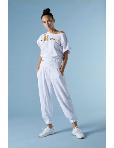 Deha Γυναικείο Crop Top Κοντομάνικο Καλοκαιρινό Λευκό B64091-10001