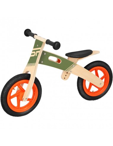 Spokey Παιδικό Ποδήλατο Ισορροπίας Woo Ride Ξύλινο Πράσινο 940905