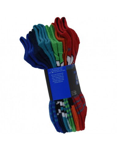 Skechers 6pk Boys Non Terry Low Cut Socks S115172-RDMT