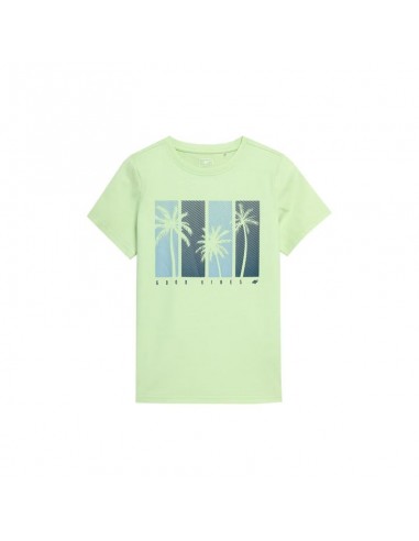 4F Παιδικό T-shirt Πράσινο HJL22-JTSM015-72S
