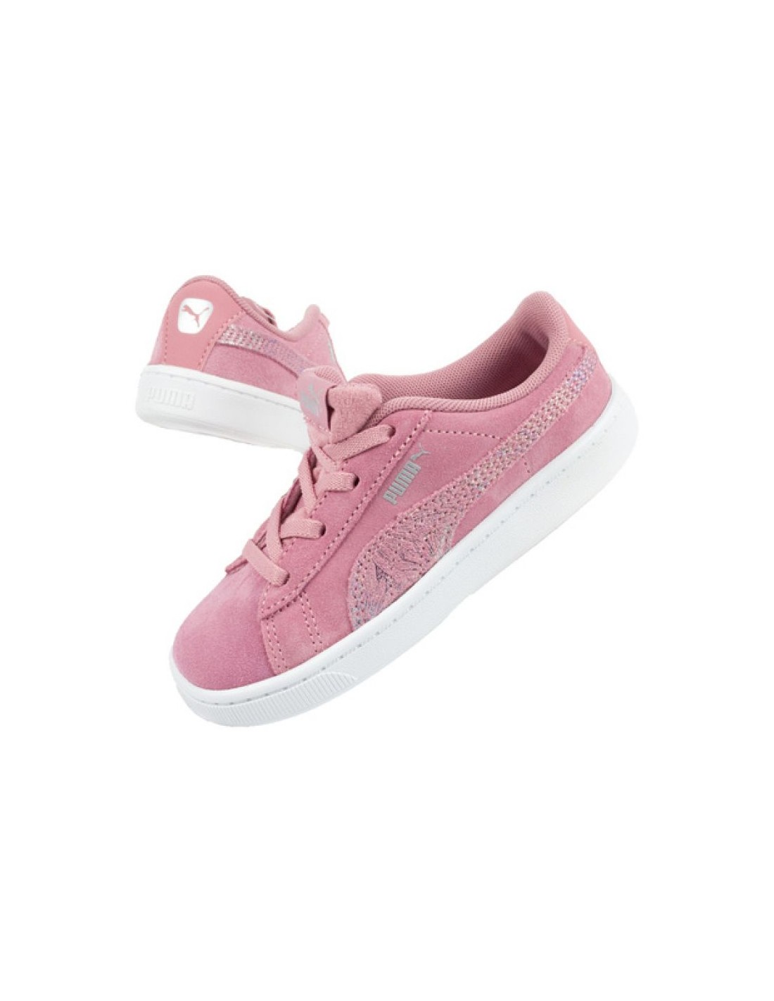 Puma Παιδικό Sneaker Vikky Platform Glitz Μαύρο 366856-02
