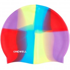 Crowell Multi-Flame-10 silicone swim cap