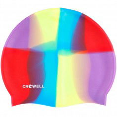 Crowell Multi-Flame-10 silicone swim cap