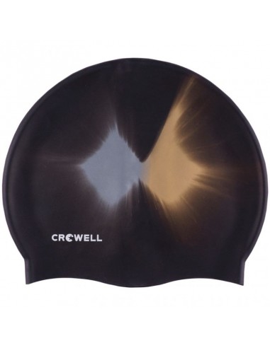Crowell Multi Flame 08 Σκουφάκι Κολύμβησης Ενηλίκων από Σιλικόνη Μαύρο