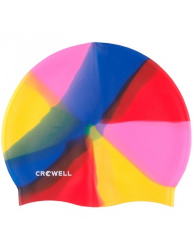 Crowell Multi-Flame-03 silicone swim cap