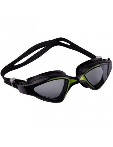 Crowell Γυαλιά Κολύμβησης Ενηλίκων με Αντιθαμβωτικούς Φακούς Μαύρα/Πράσινα