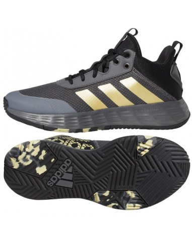Adidas Ownthegame 2.0 GW5483 Χαμηλά Μπασκετικά Παπούτσια Grey Five / Matte Gold / Core Black