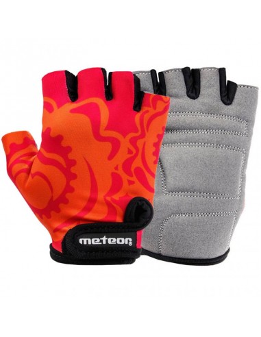 Cycling gloves Meteor Big Flower Jr 24181-24183