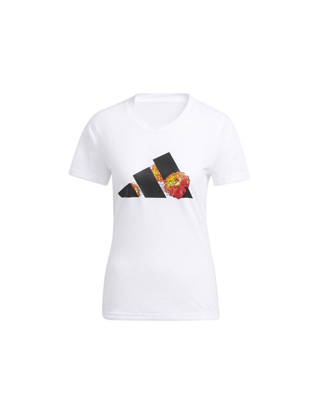 ADIDAS PERFORMANCE Adidas AERODRY Γυναικείο Αθλητικό T-shirt Floral Λευκό HA6659