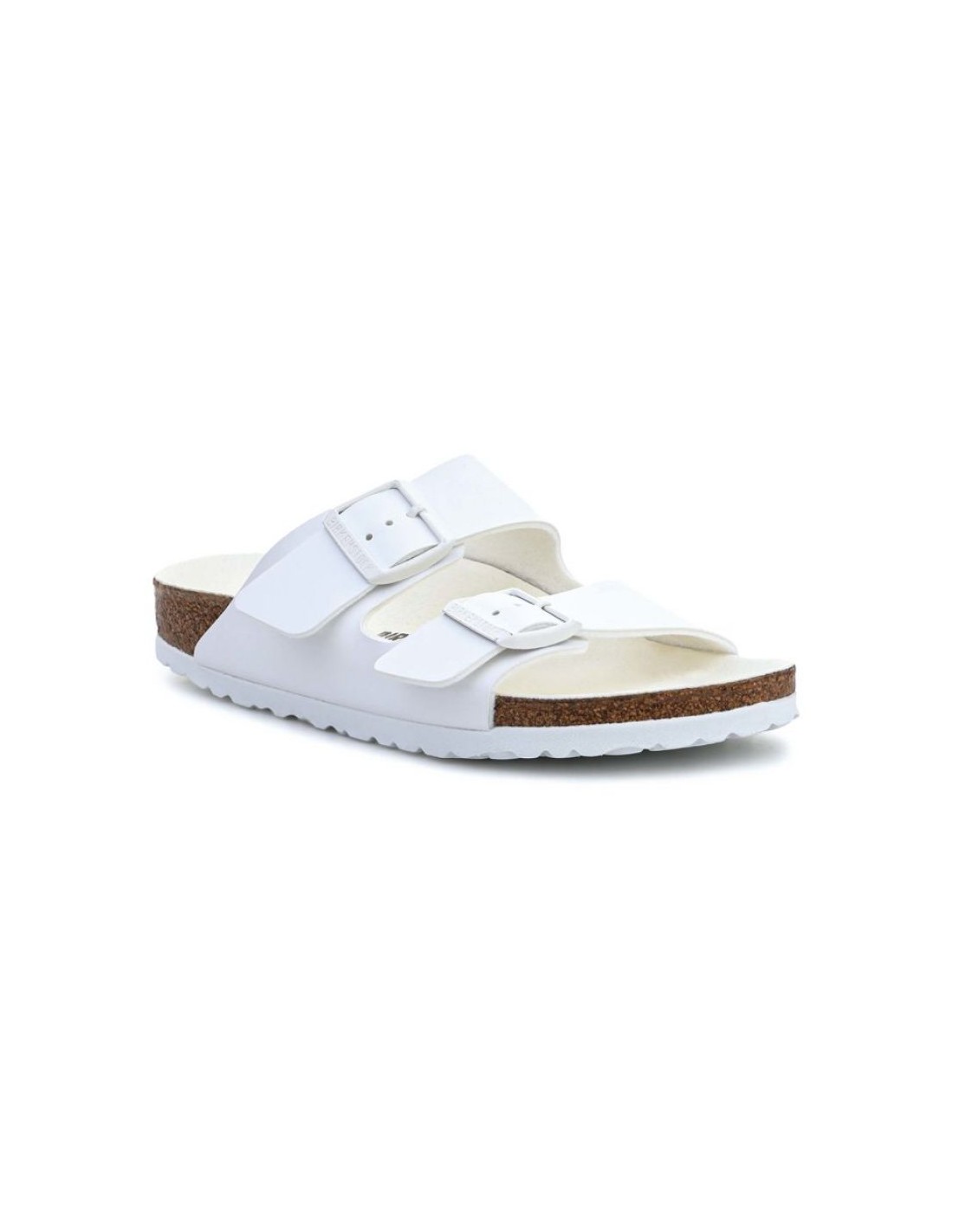 Birkenstock Arizona Birko-Flor Γυναικεία Σανδάλια Ανατομικά σε Λευκό Χρώμα 1019046