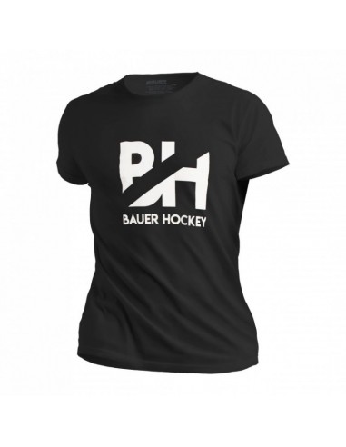 Bauer Overbranded Sr M T-shirt σε Μαύρο χρώμα