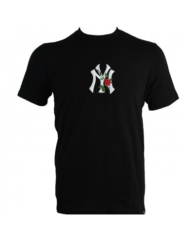 47 Brand New York Yankees 556925 Ανδρικό T-shirt Μαύρο με Λογότυπο