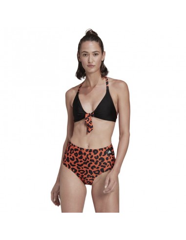Adidas Richi Mnisi Bik Set Bikini Animal Print Τριγωνάκι Ψηλόμεσο True Orange HD4763