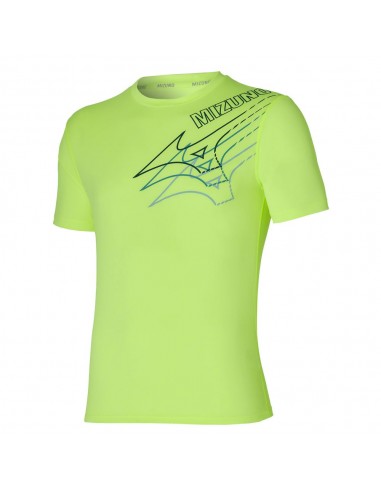 Mizuno Core Ανδρικό Αθλητικό T-shirt Κοντομάνικο Κίτρινο J2GA205737