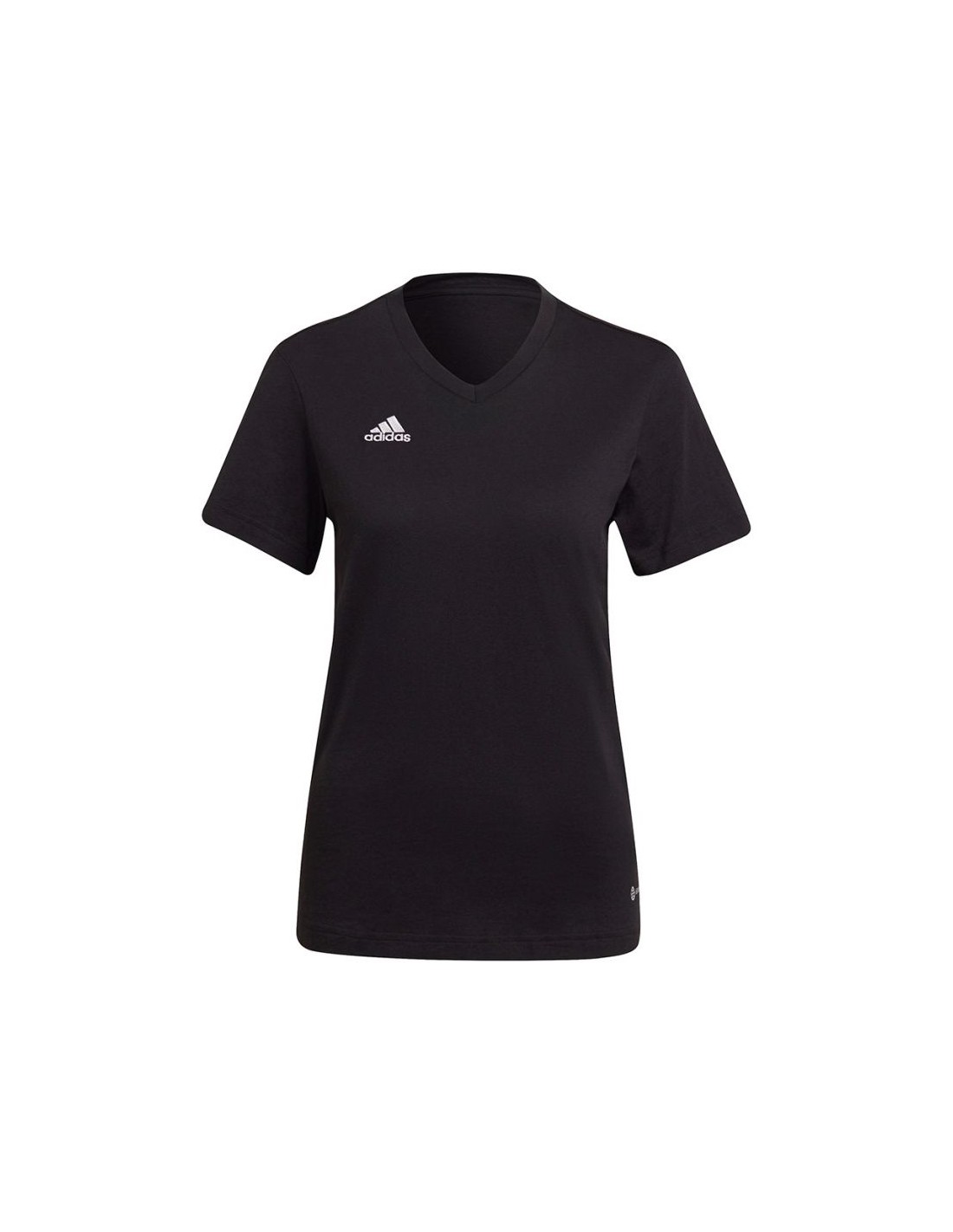 ADIDAS PERFORMANCE Adidas Entrada 22 Γυναικείο Αθλητικό T-shirt με V Λαιμόκοψη Μαύρο HC0438