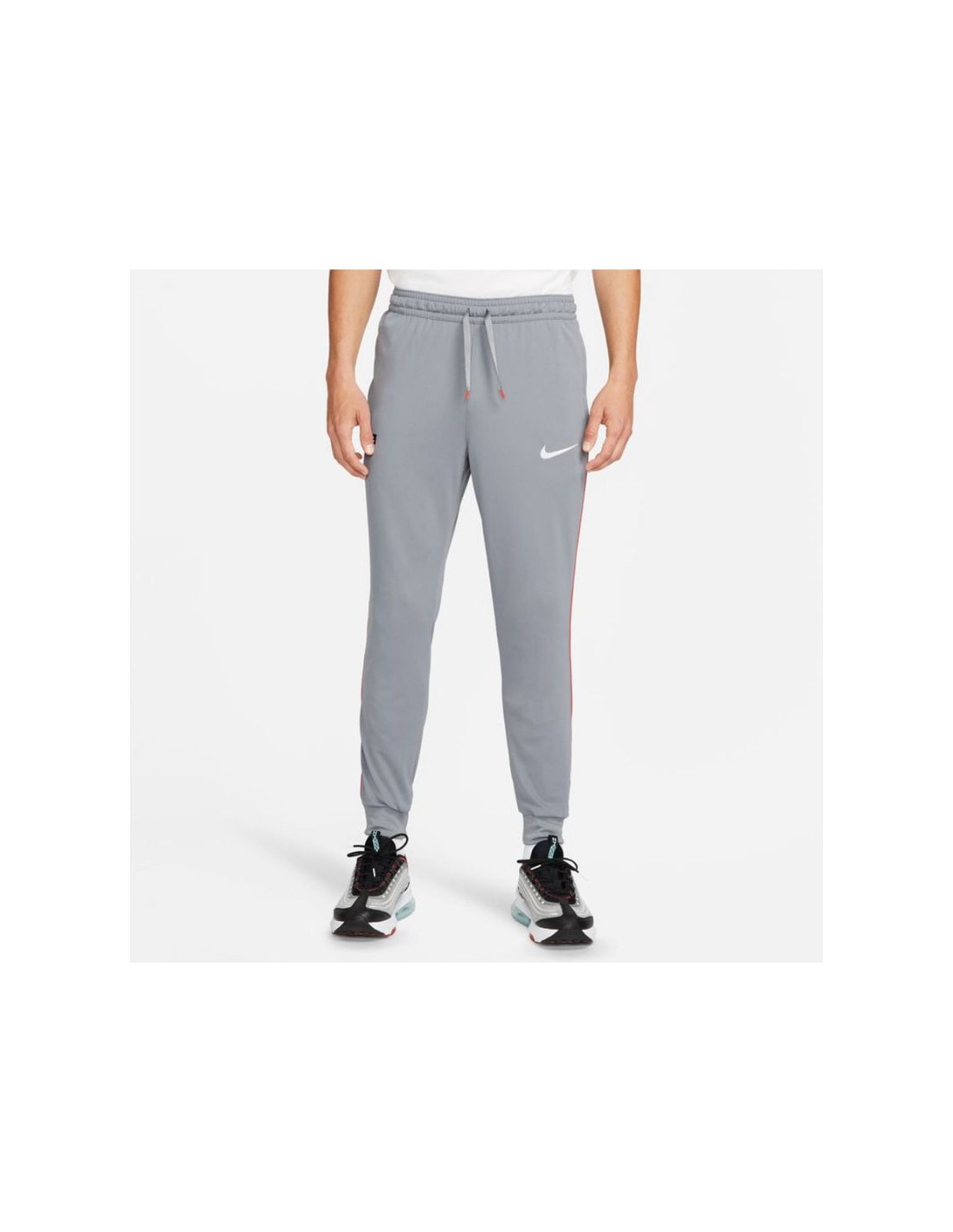 Nike Libero Παντελόνι Φόρμας Dri-Fit με Λάστιχο Γκρι DH